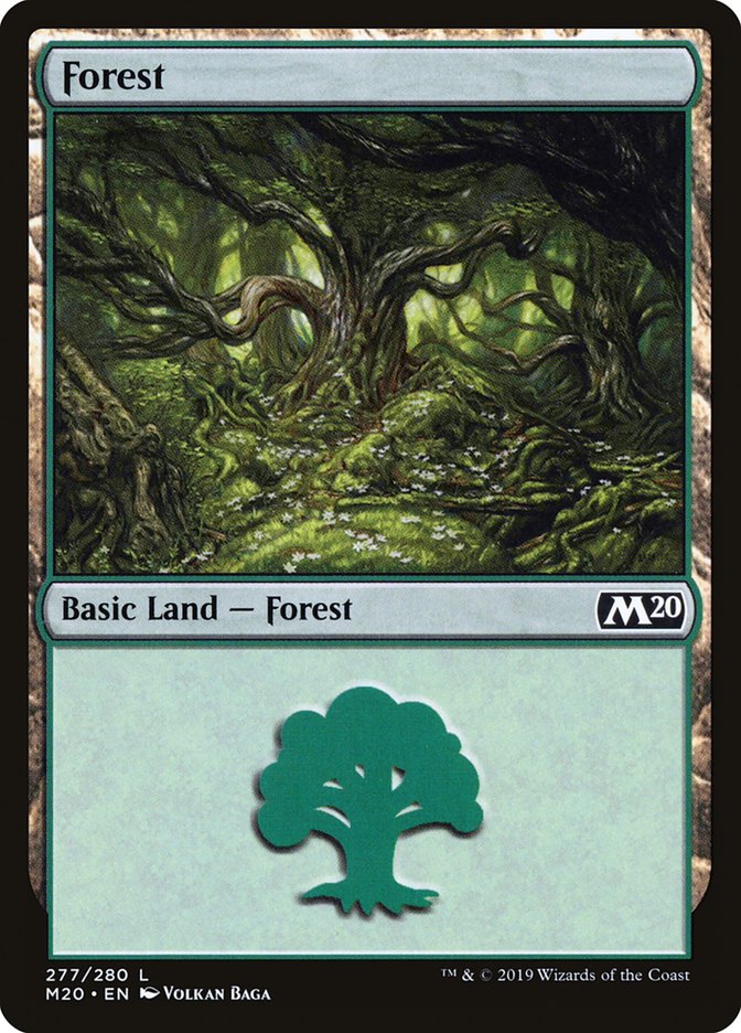Forest (277) [Core Set 2020] Magic: The Gathering