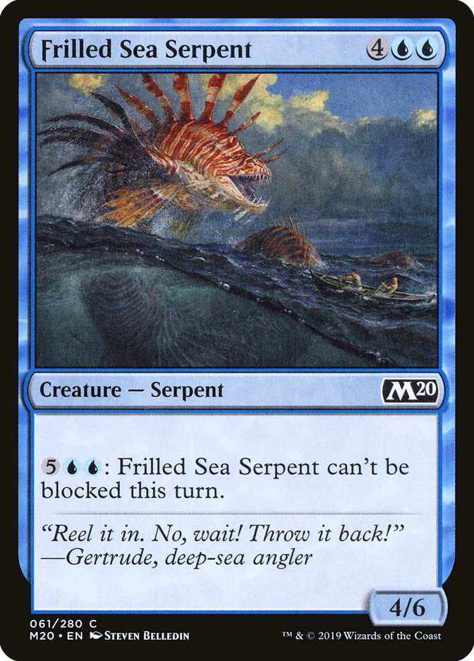Frilled Sea Serpent [Core Set 2020] Magic: The Gathering