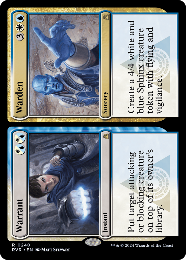 Warrant // Warden [Ravnica Remastered] Magic: The Gathering