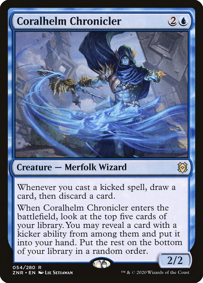 Coralhelm Chronicler [Zendikar Rising] Magic: The Gathering