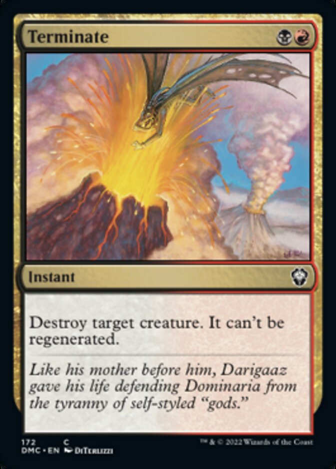 Terminate [Dominaria United Commander] Magic: The Gathering