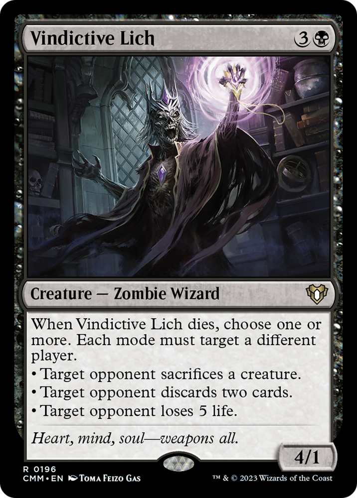 Vindictive Lich [Commander Masters] Magic: The Gathering