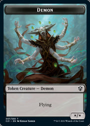 Demon // Fungus Beast Double-Sided Token [Commander 2021 Tokens] Magic: The Gathering