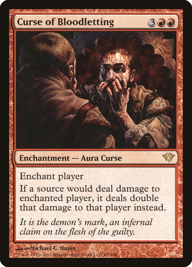 Curse of Bloodletting [Dark Ascension] Magic: The Gathering