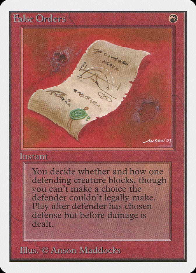 False Orders [Unlimited Edition] Magic: The Gathering