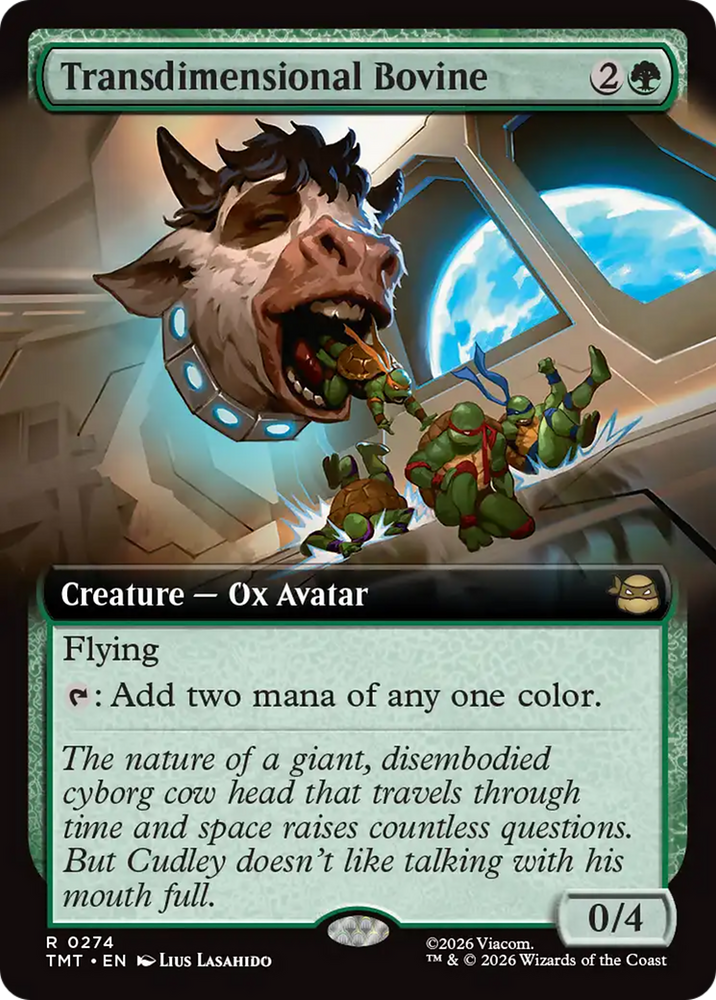 Transdimensional Bovine (Extended Art) [Teenage Mutant Ninja Turtles] Magic: The Gathering
