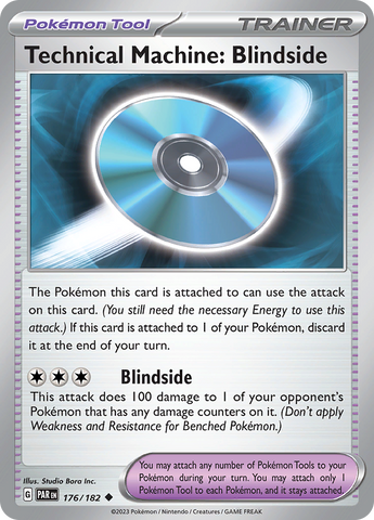 Technical Machine: Blindside (176/182) [Scarlet & Violet: Paradox Rift] - Pokemon Cards For Your TCG Needs! Pokémon