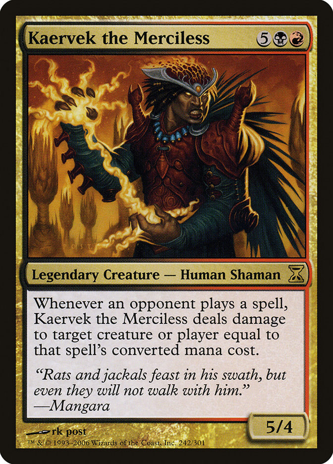 Kaervek the Merciless [Time Spiral] Magic: The Gathering