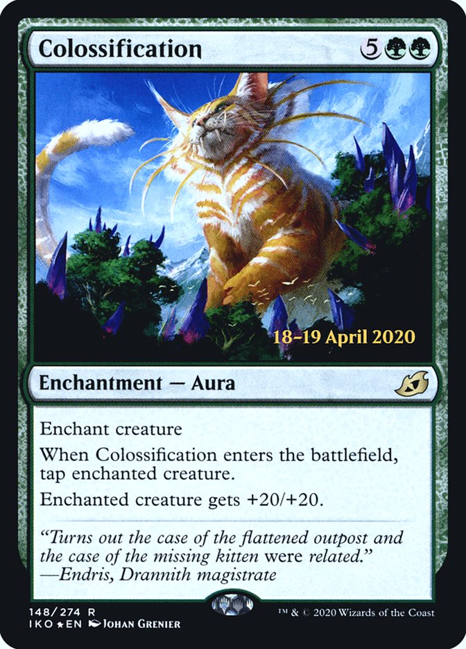 Colossification [Ikoria: Lair of Behemoths Prerelease Promos] Magic: The Gathering