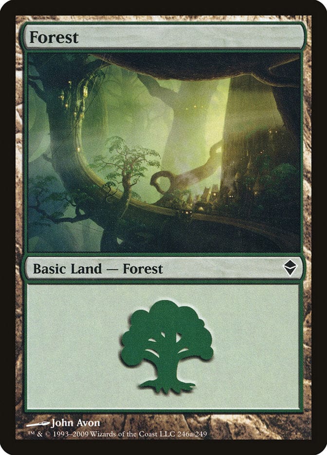 Forest (246a) [Zendikar] Magic: The Gathering