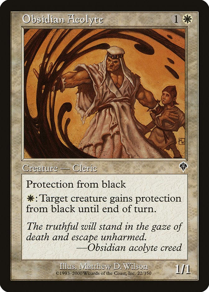 Obsidian Acolyte [Invasion] Magic: The Gathering