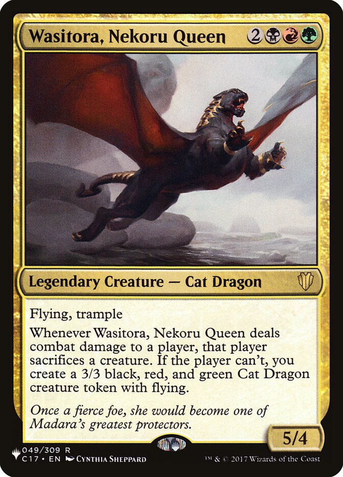 Wasitora, Nekoru Queen [The List] Magic: The Gathering