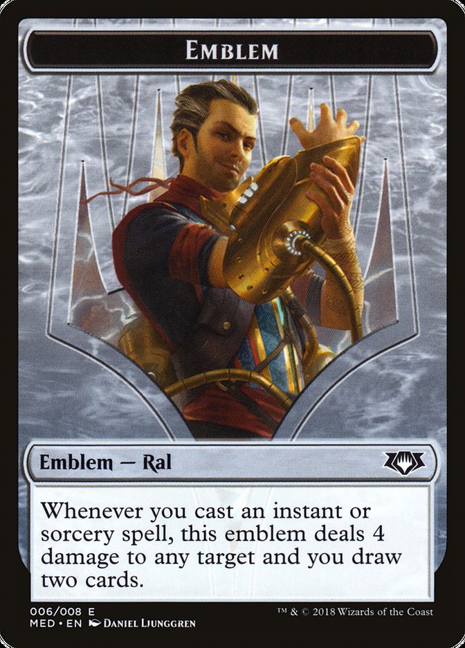 Ral, Izzet Viceroy Emblem [Mythic Edition Tokens] Magic: The Gathering