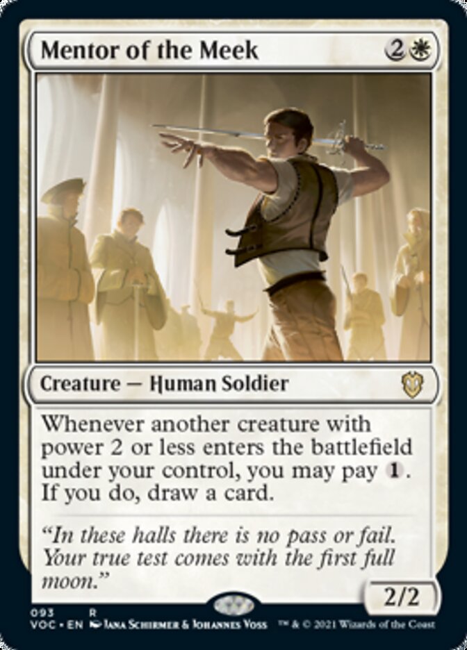 Mentor of the Meek [Innistrad: Crimson Vow Commander] Magic: The Gathering