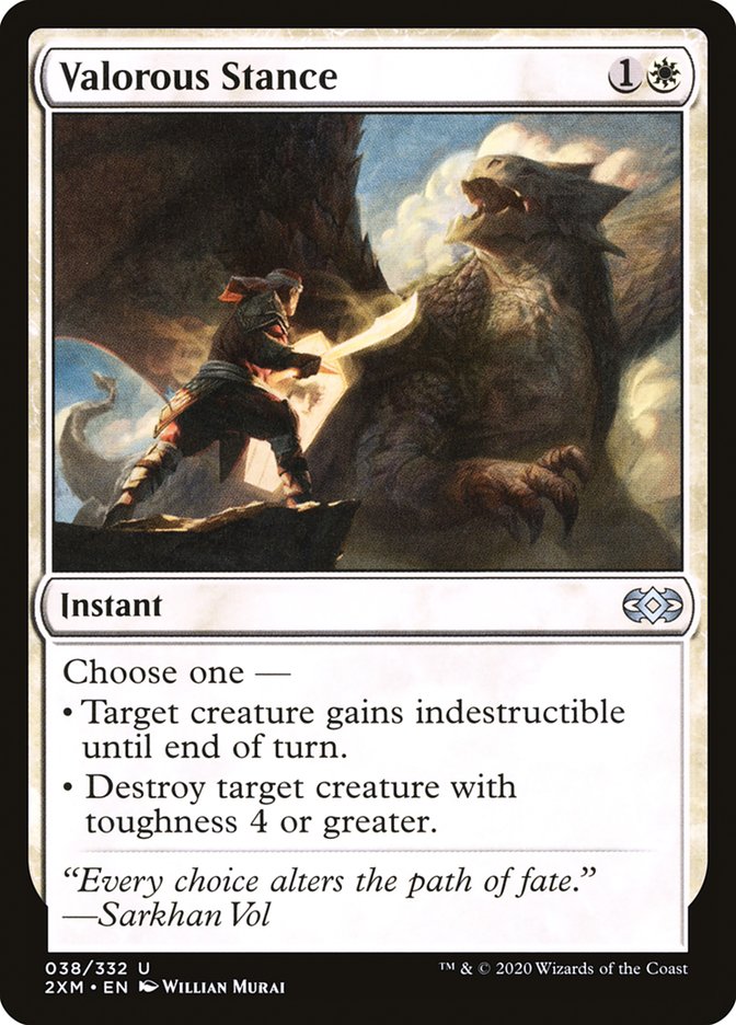 Valorous Stance [Double Masters] Magic: The Gathering