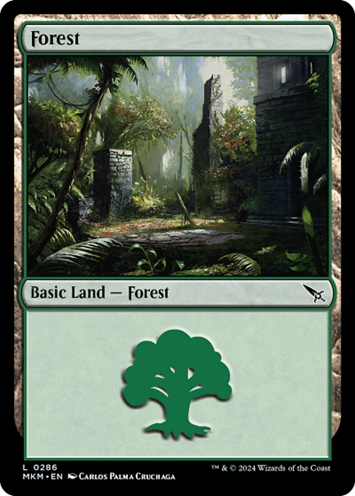 Forest (0286) [Murders at Karlov Manor] Magic: The Gathering