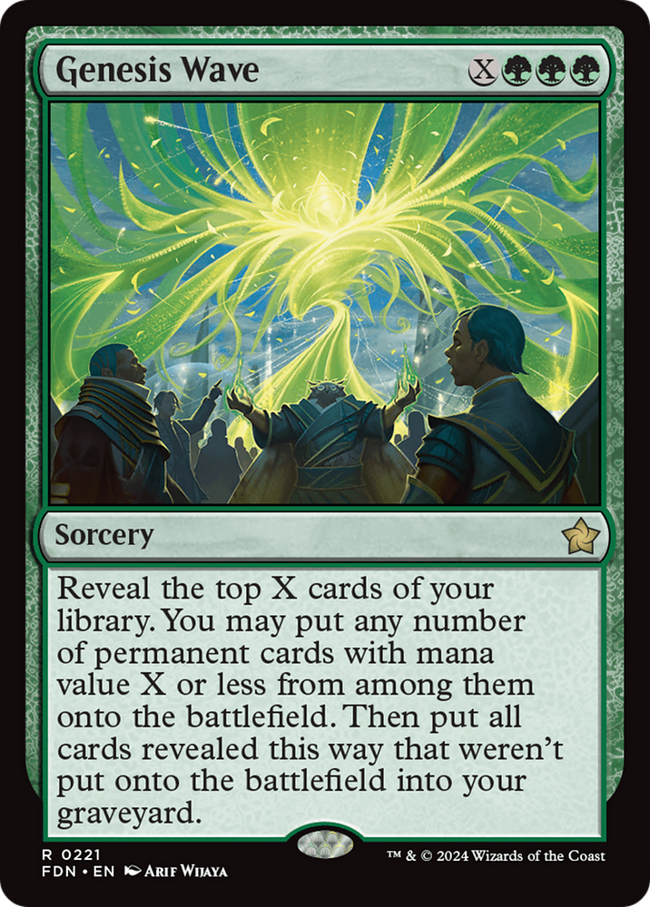 Genesis Wave [Foundations] Magic: The Gathering