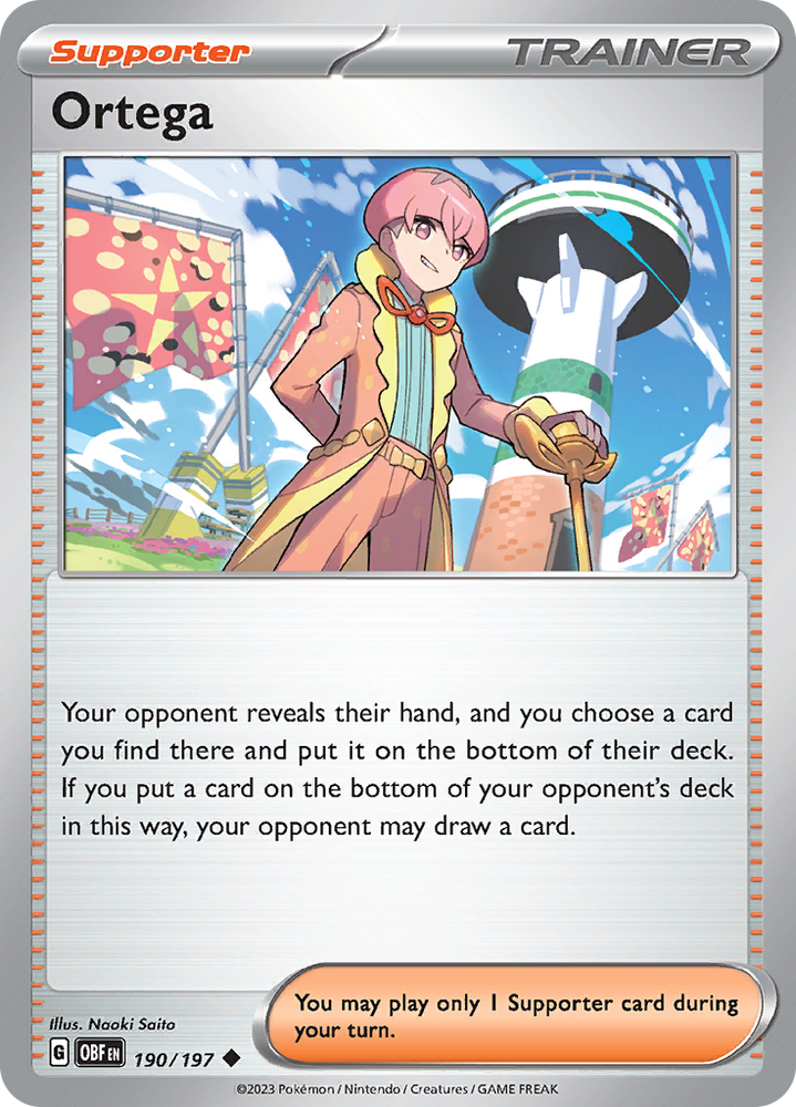 Ortega (190/197) [Scarlet & Violet: Obsidian Flames] Pokémon