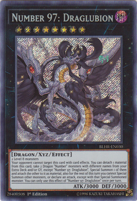 Number 97: Draglubion [BLHR-EN030] Secret Rare - Yugioh Cards For Your TCG Needs!