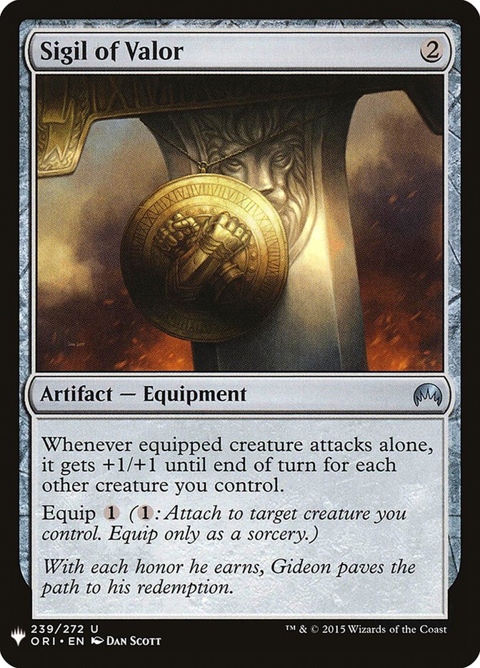 Sigil of Valor [Mystery Booster] Magic: The Gathering