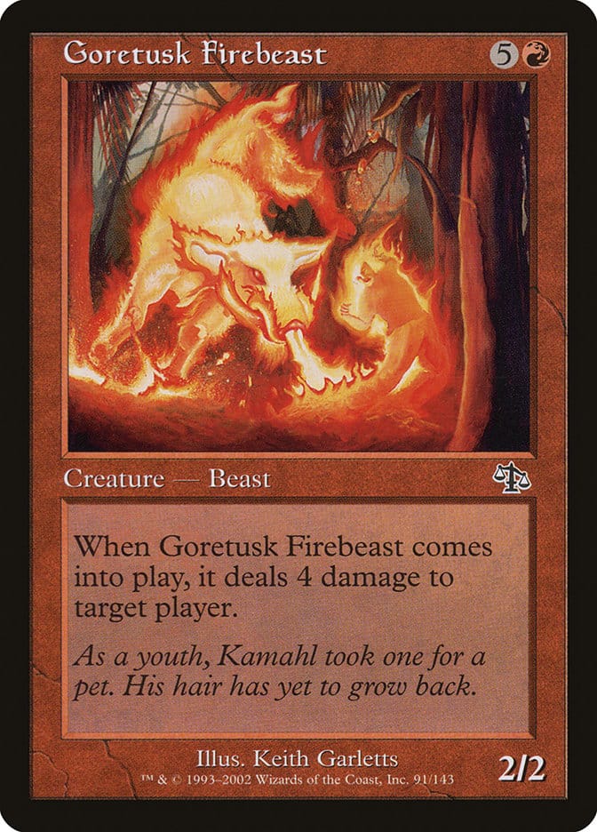 Goretusk Firebeast [Judgment] Magic: The Gathering