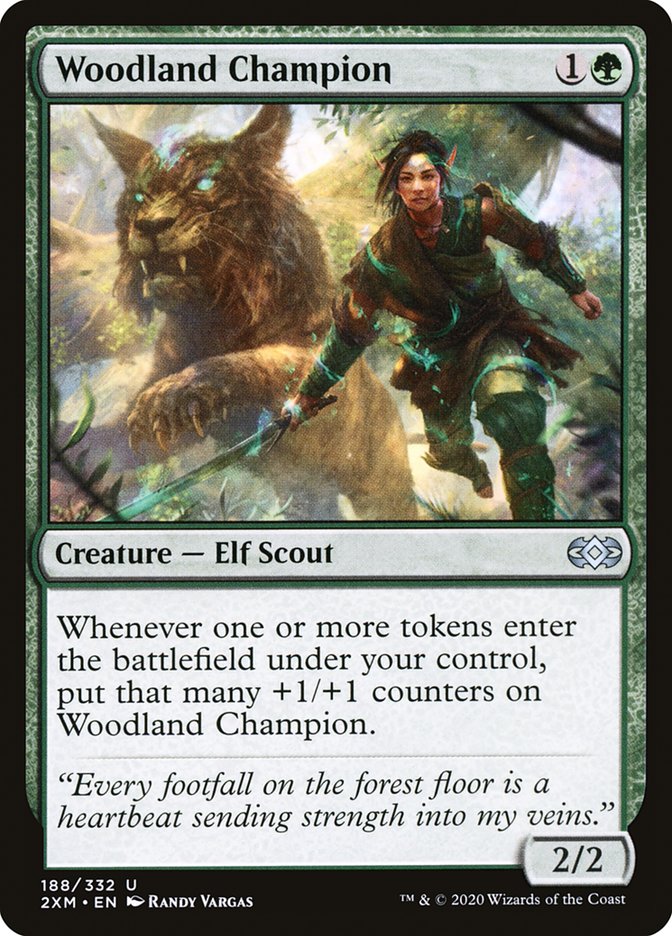 Woodland Champion [Double Masters] Magic: The Gathering