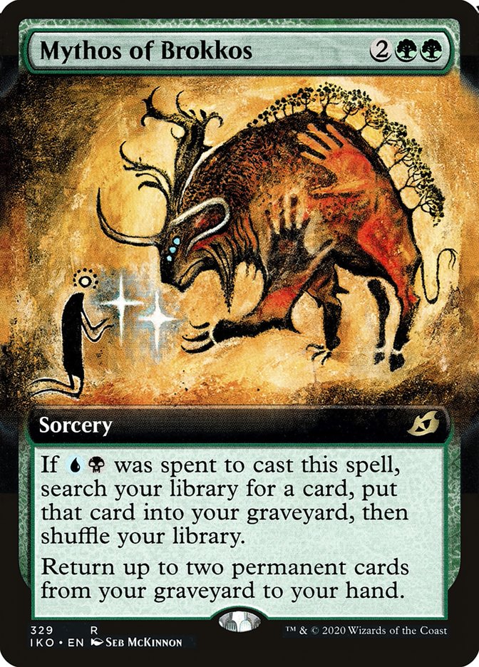 Mythos of Brokkos (Extended Art) [Ikoria: Lair of Behemoths] Magic: The Gathering