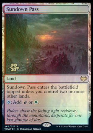 Sundown Pass [Innistrad: Crimson Vow Prerelease Promos] Magic: The Gathering