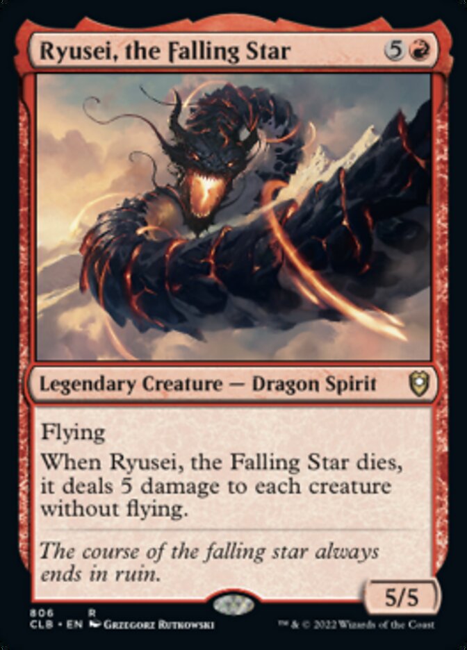 Ryusei, the Falling Star [Commander Legends: Battle for Baldur's Gate] Magic: The Gathering