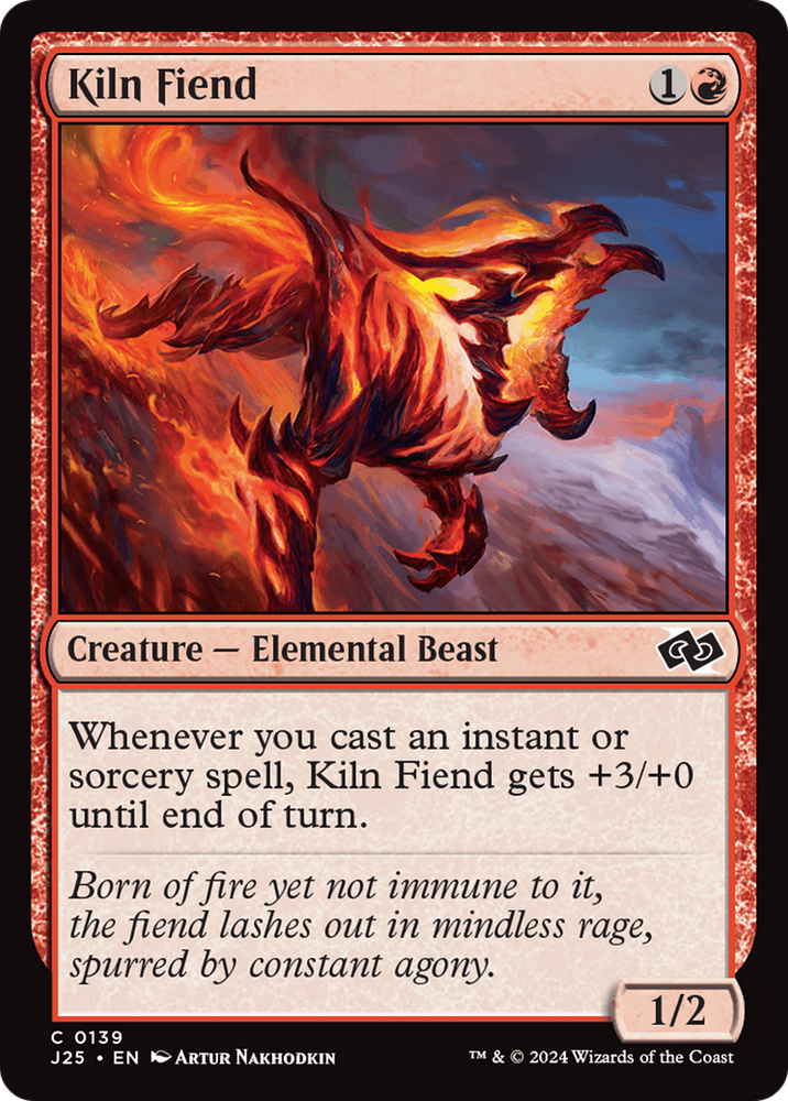 Kiln Fiend [Foundations Jumpstart] Magic: The Gathering