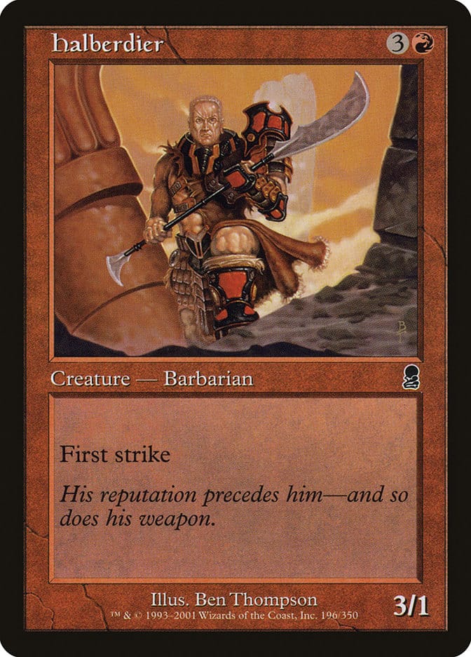 Halberdier [Odyssey] Magic: The Gathering