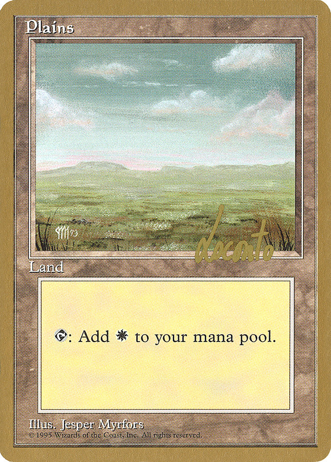 Plains (ml364) (Michael Loconto) [Pro Tour Collector Set] Magic: The Gathering