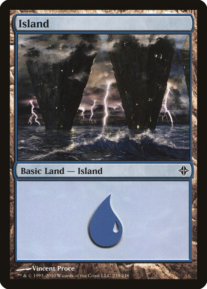 Island (235) [Rise of the Eldrazi] Magic: The Gathering