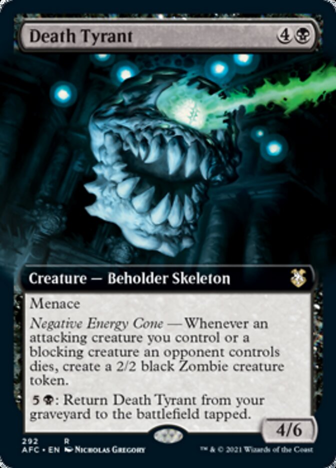 Death Tyrant (Extended Art) [Dungeons & Dragons: Adventures in the Forgotten Realms Commander] Magic: The Gathering