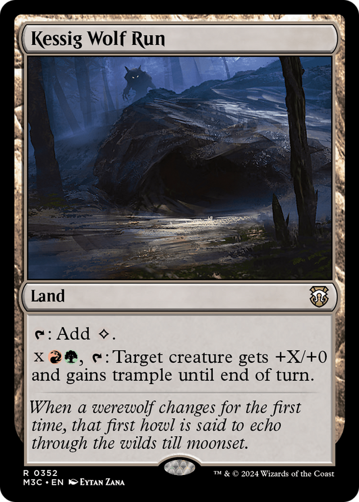 Kessig Wolf Run (Ripple Foil) [Modern Horizons 3 Commander] Magic: The Gathering
