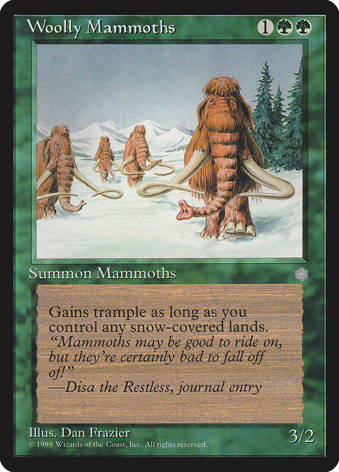 Woolly Mammoths [Ice Age] Magic: The Gathering