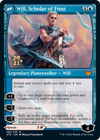 Rowan, Scholar of Sparks // Will, Scholar of Frost [Strixhaven: School of Mages Prerelease Promos] Magic: The Gathering