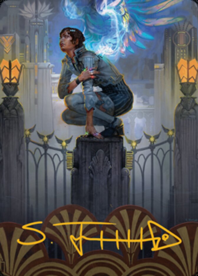 Giada, Font of Hope 2 Art Card (Gold-Stamped Signature) [Streets of New Capenna Art Series] Magic: The Gathering