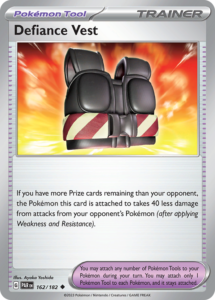 Defiance Vest (162/182) [Scarlet & Violet: Paradox Rift] Pokémon