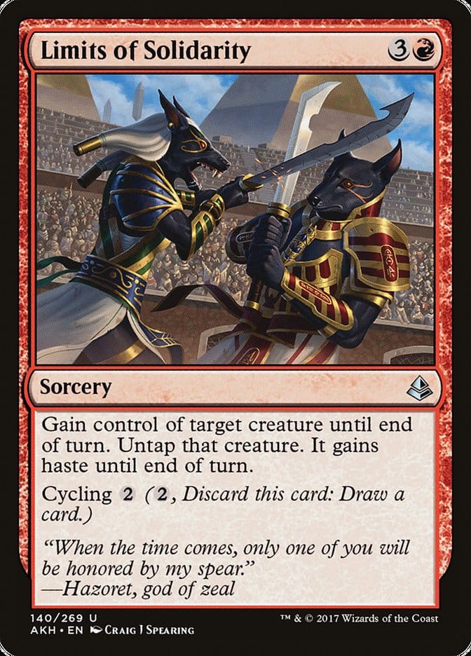 Limits of Solidarity [Amonkhet] Magic: The Gathering