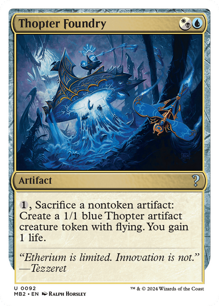Thopter Foundry (White Border) [Mystery Booster 2] Magic: The Gathering