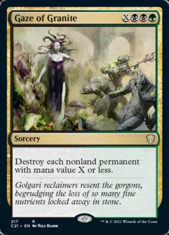 Gaze of Granite [Commander 2021] Magic: The Gathering