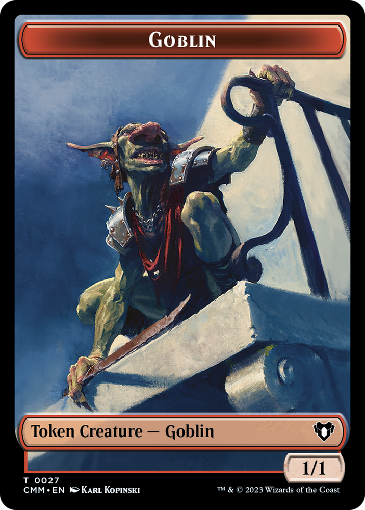 Goblin Token [Commander Masters Tokens] Magic: The Gathering