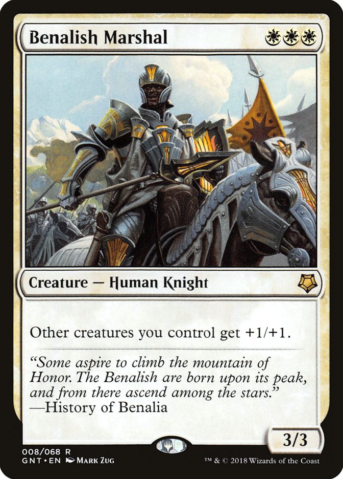 Benalish Marshal [Game Night 2018] Magic: The Gathering