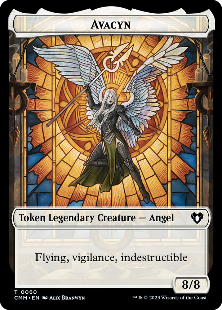 Copy (54) // Avacyn Double-Sided Token [Commander Masters Tokens] Magic: The Gathering