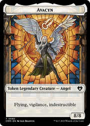 Copy (54) // Avacyn Double-Sided Token [Commander Masters Tokens] Magic: The Gathering