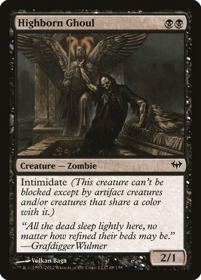 Highborn Ghoul [Dark Ascension] Magic: The Gathering