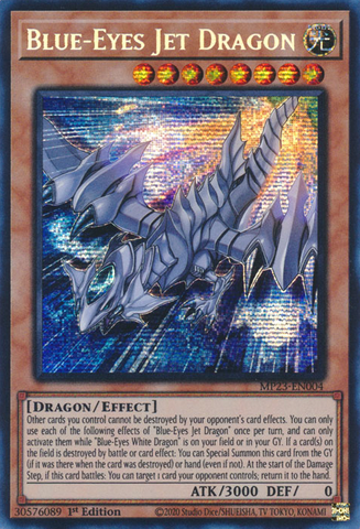 Blue-Eyes Jet Dragon [MP23-EN004] Prismatic Secret Rare - Yugioh Cards For Your TCG Needs!