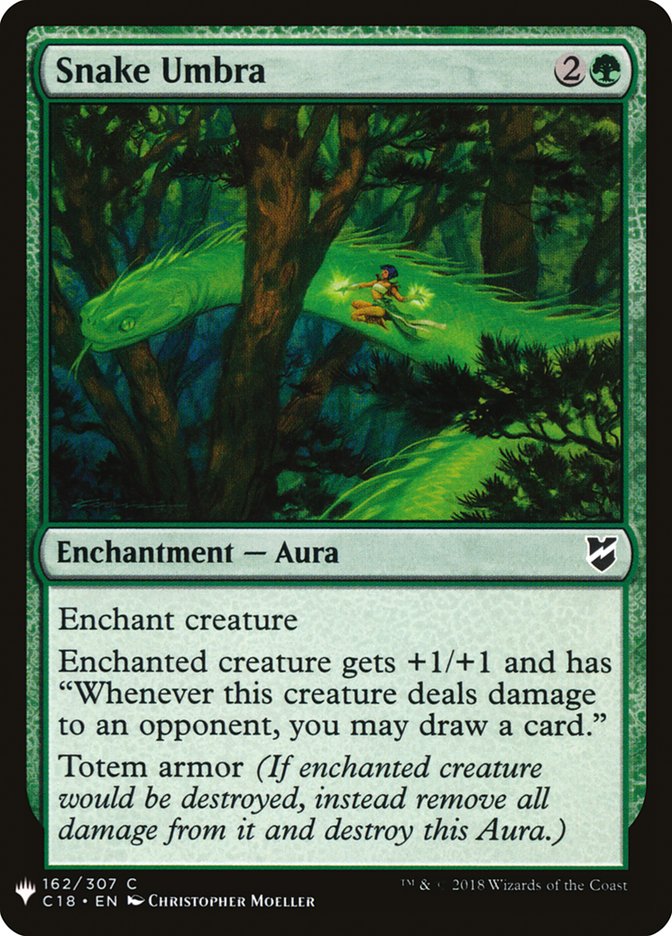 Snake Umbra [Mystery Booster] Magic: The Gathering