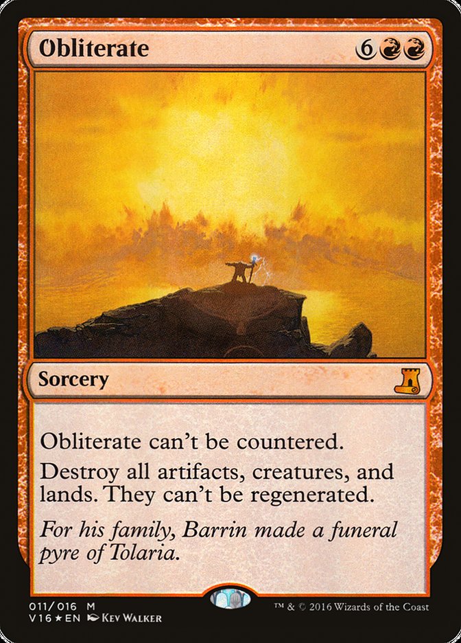 Obliterate [From the Vault: Lore] Magic: The Gathering